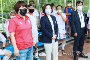 경기도 축구협회장기 축구대회 대표팀 격려(70대 경기)