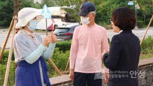금석천 도시바람길 숲 현장점검