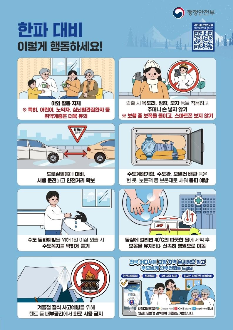 한파대비 국민 행동요령