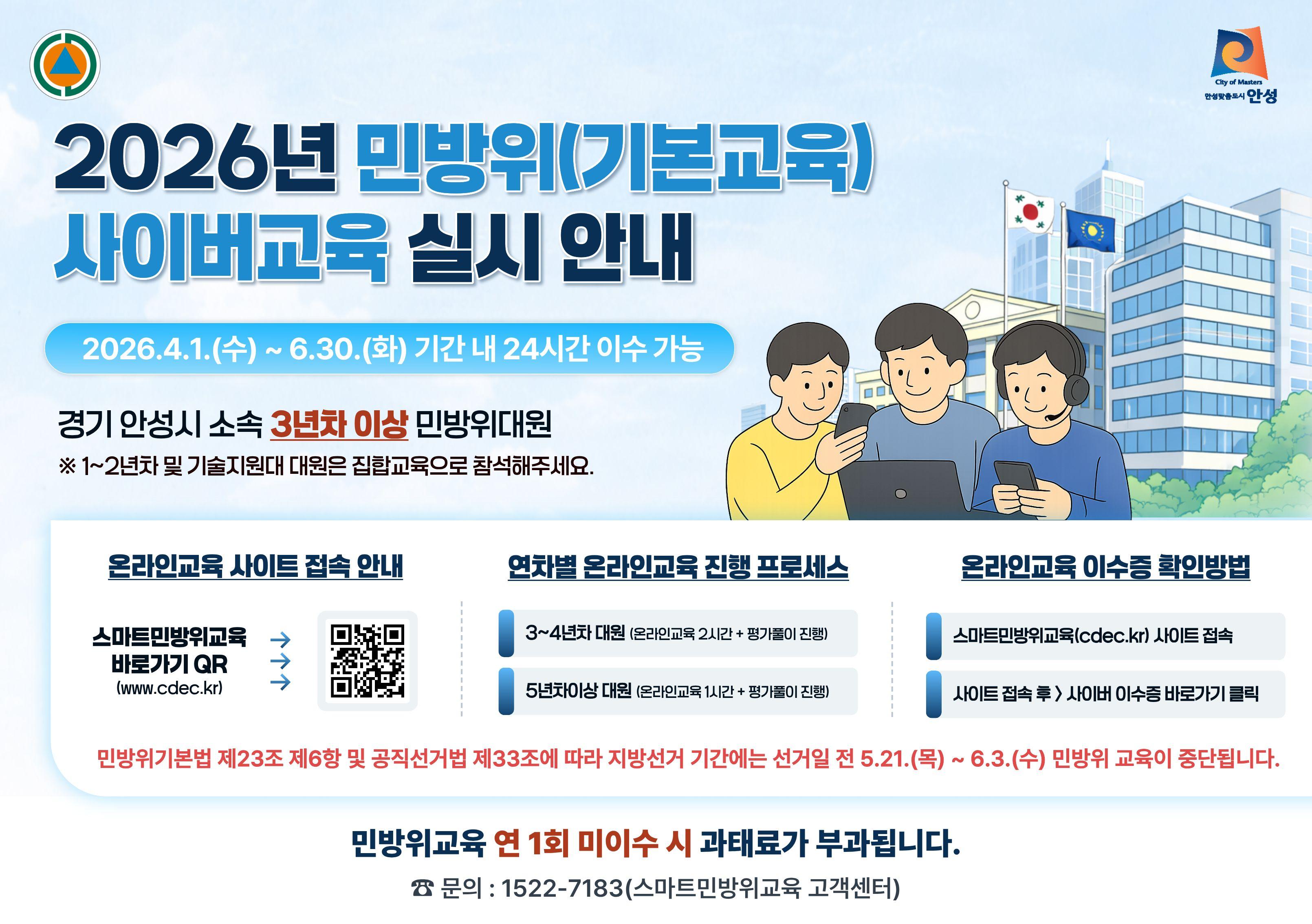 2026년 민방위(기본교육) 사이버교육