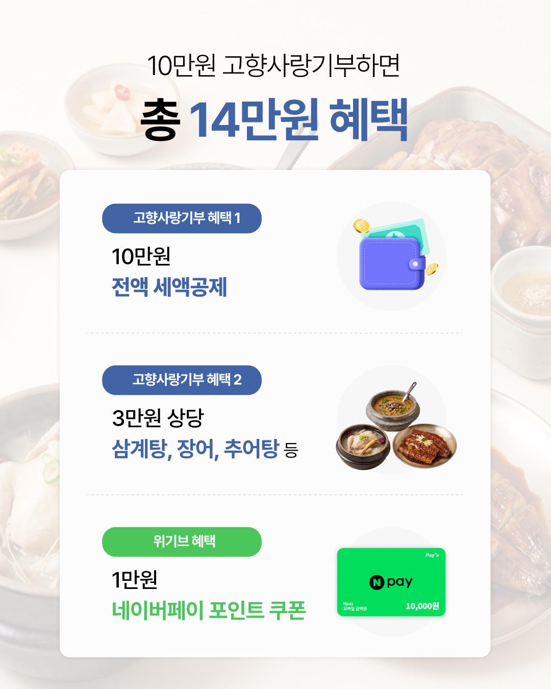 안성시X위기브 고향사랑기부 복날 이벤트